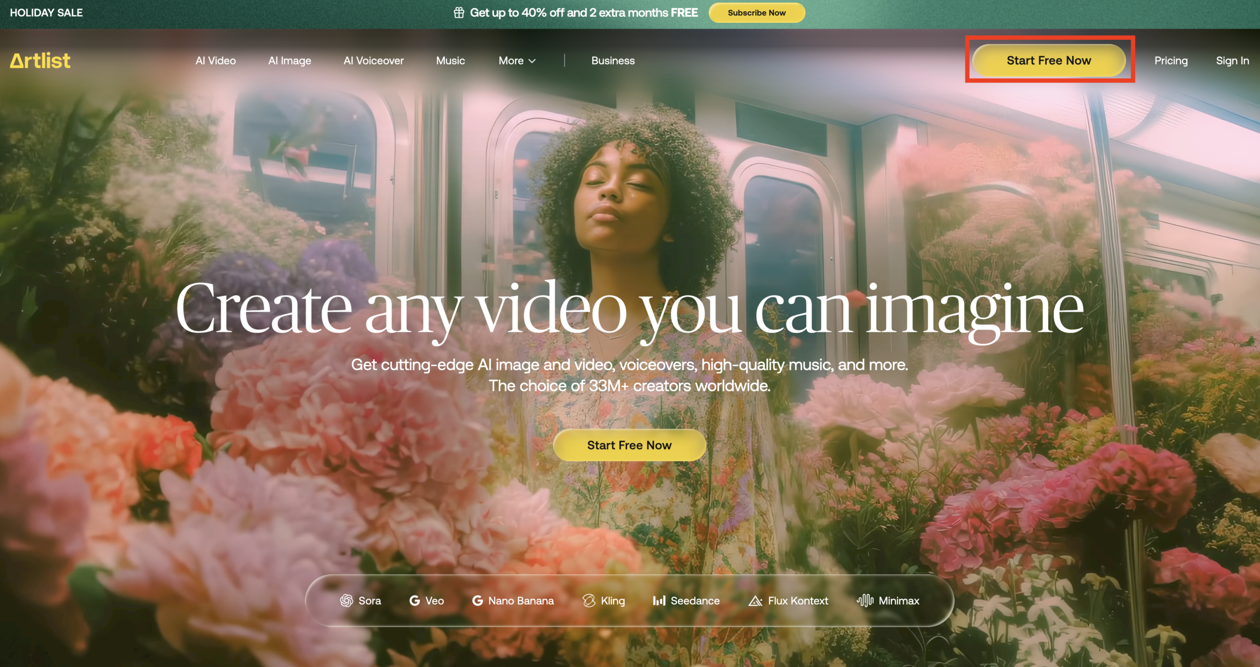 Artlist 無料会員登録