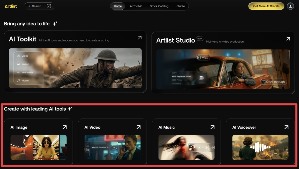 Artlist Max 動画生成AIツール
