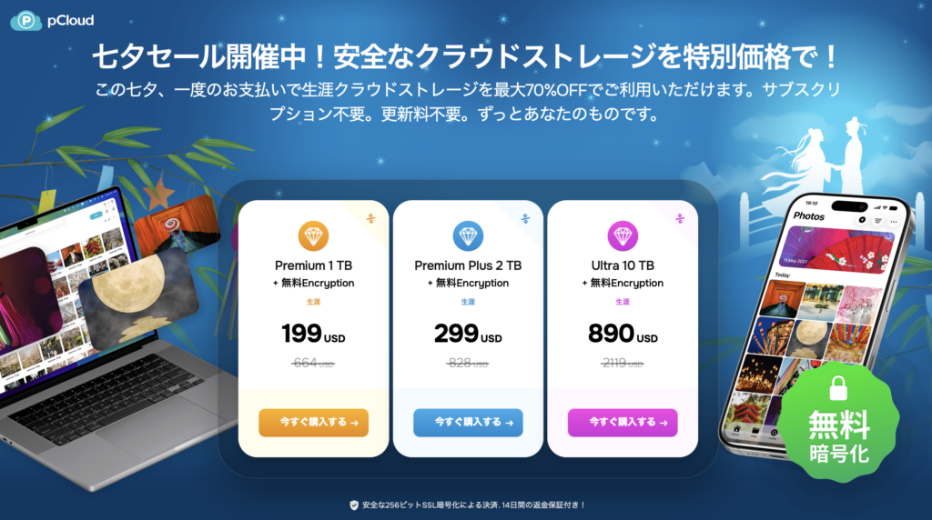pCloud セール